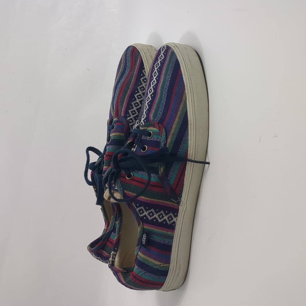 Vans Unisex Striped Sneakers Size 8.5